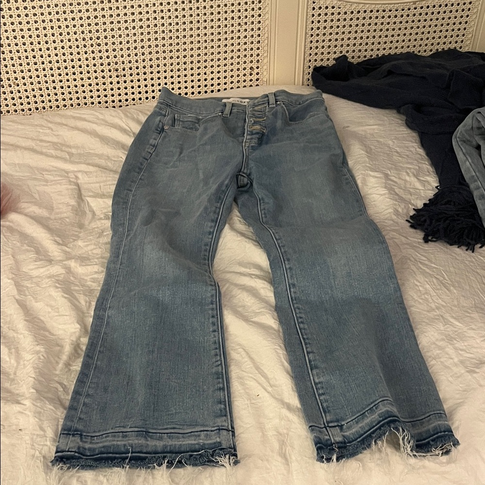 LOFT Light Blue Flare Jeans